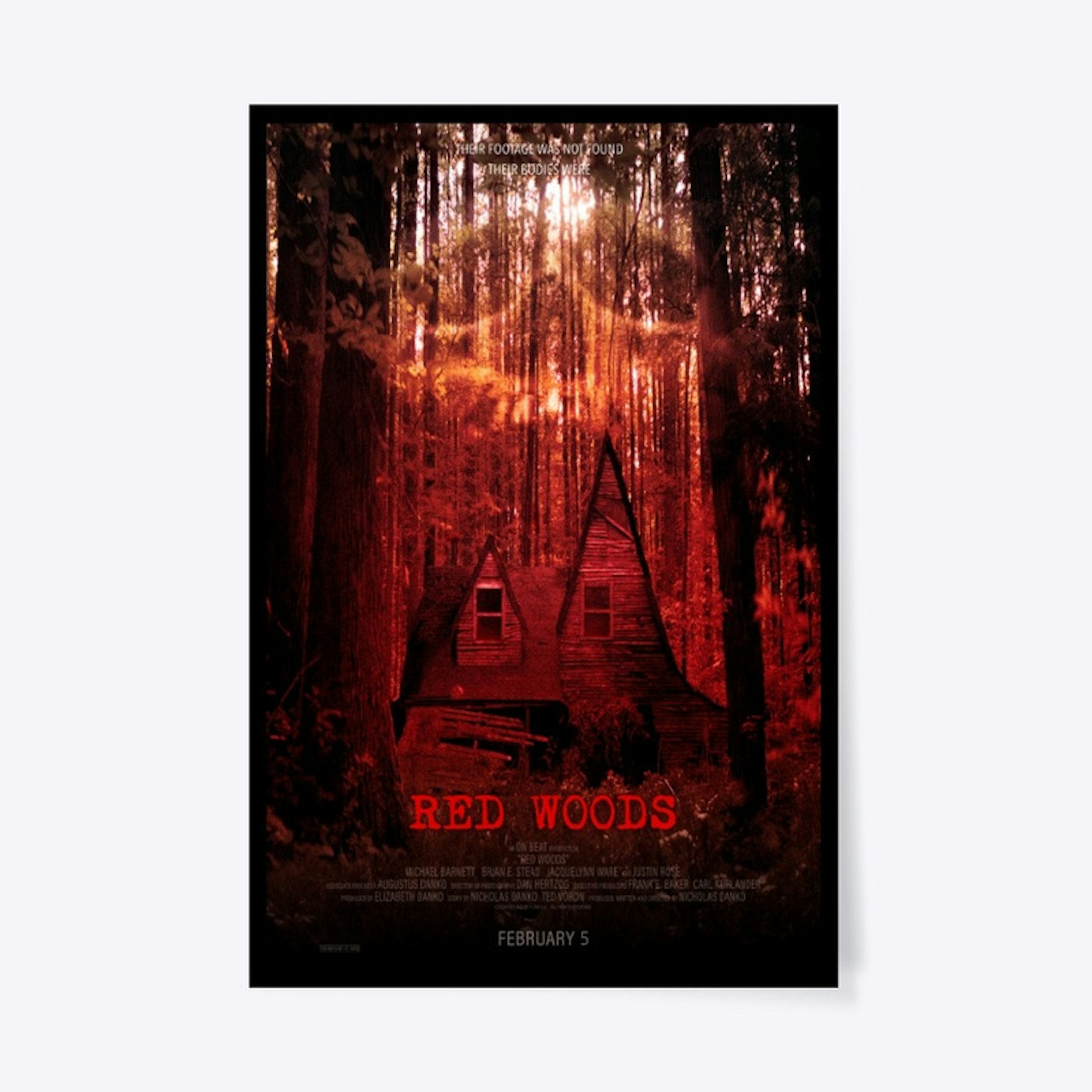 RED WOODS - MOVIE POSTER 2